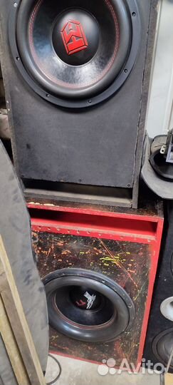 Сабвуфер магнитолы., провода, усилители