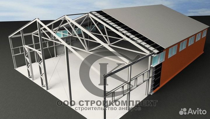 Ангар производственный комплекс сто xc611