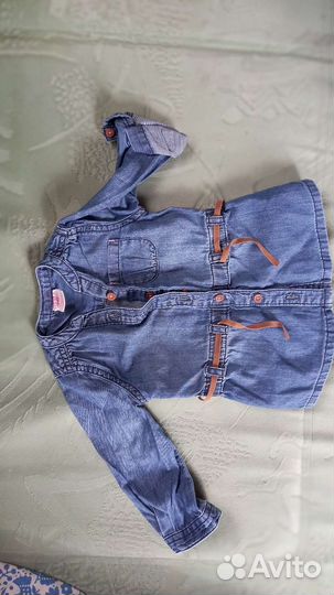 Джинсовая рубашка детская