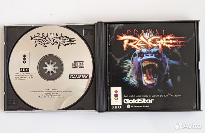 Игра Primal Rage 3DO Лицензия