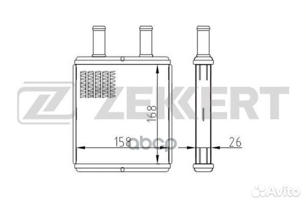 Радиатор отоп. LADA Priora 07- mk-5122 Zekkert