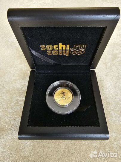 Золотая монета. Сочи 2014