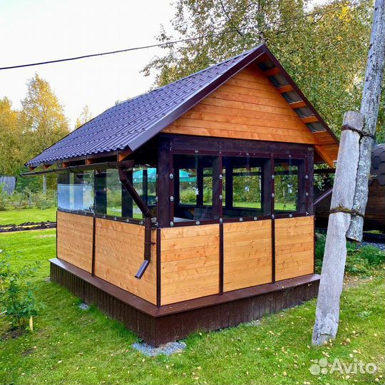 Мягкие окна для беседки