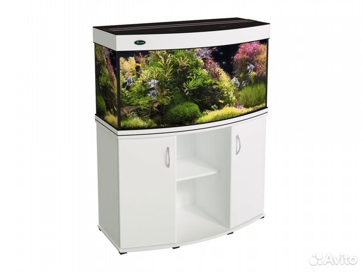Аквариум панорамный 200л с LED-освещением