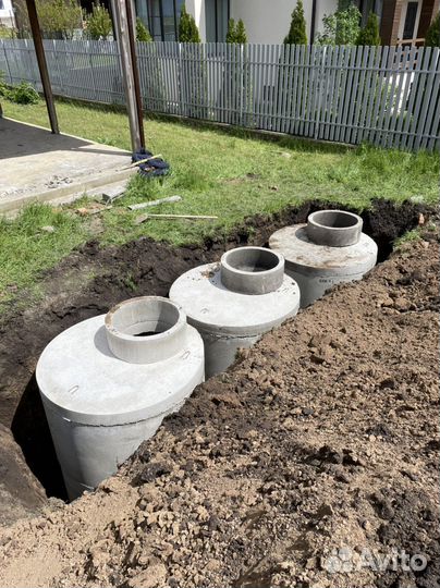 Септик под ключ из бетонных колец