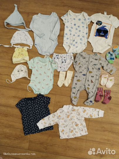 Боди для новорожденных 1-3 мес
