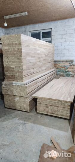 Мебельный щит из дуба 40 мм сращенный