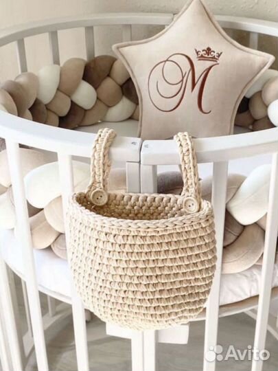 Вязаные корзинки