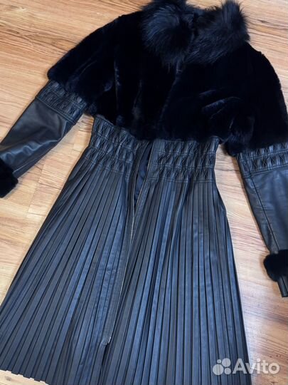 Пальто женское натуральная кожа