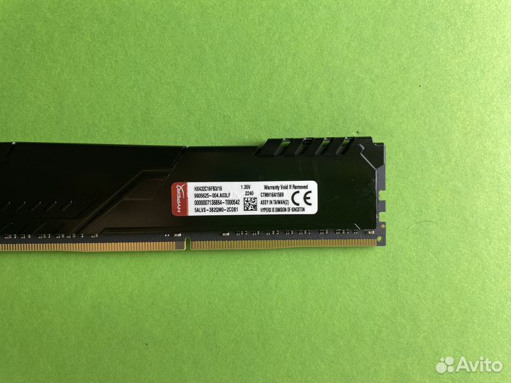 DDR4 16 GB 3200 mHz Kingston HyperX Fury