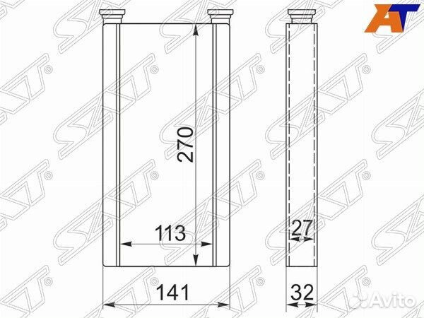 Радиатор отопителя салона lexus SC