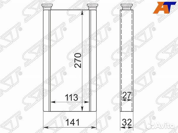 Радиатор отопителя салона lexus SC