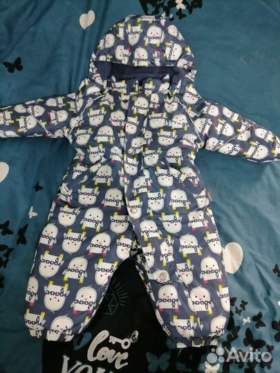 Зимний комбинезон для девочки crokid 68 74