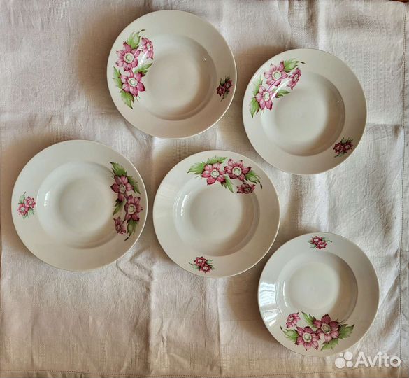 Тарелки фарфоровые MZ Чехословакия ретро