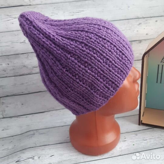 Шапка женская вязаная ручная работа