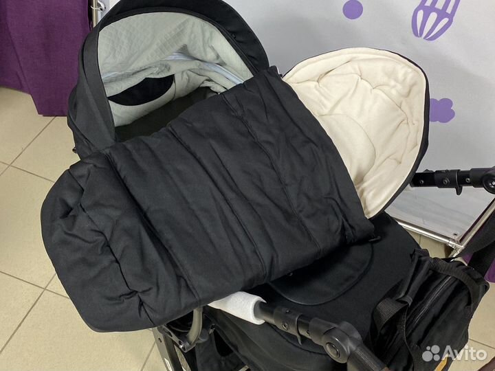 Коляска черная 2в1 и 3в1