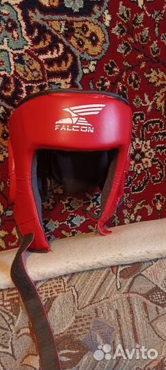 Боксерские перчатки 10 oz green hill, лапы, шлем