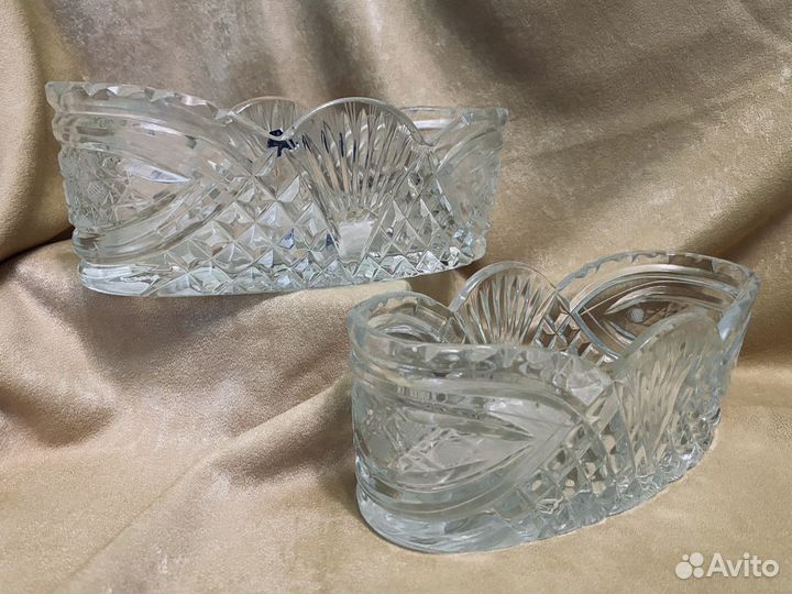 Посуда, хрустальная салатница