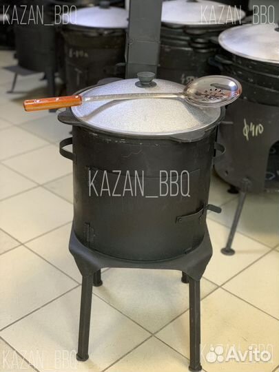 Комплект казан 8л и печь с трубой