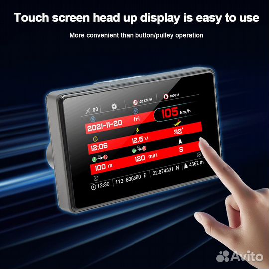 Проектор скорости HUD GPS для автомобиля