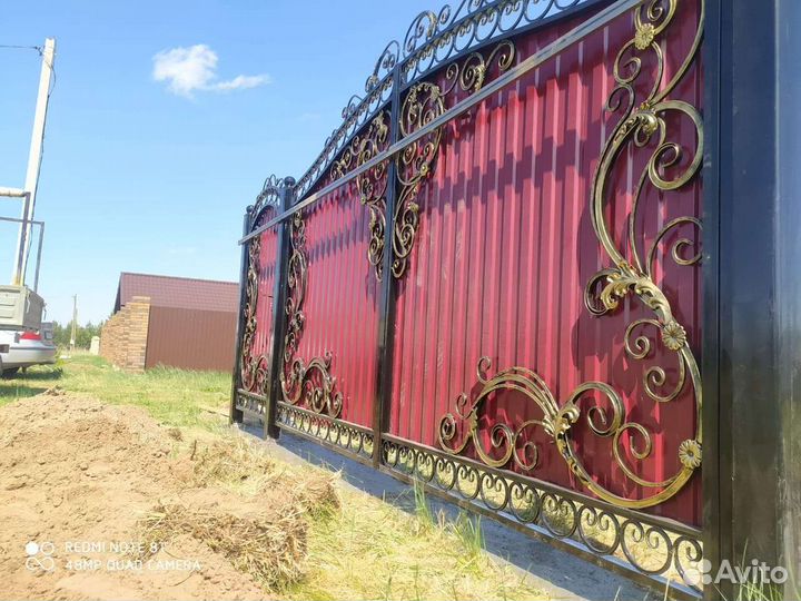 Ворота кованые