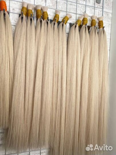 Волосы для наращивания 70 см блонд