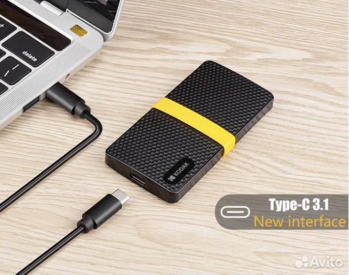 Внешний SSD kodak X 200 256gb USB/Tupe-C 3.1