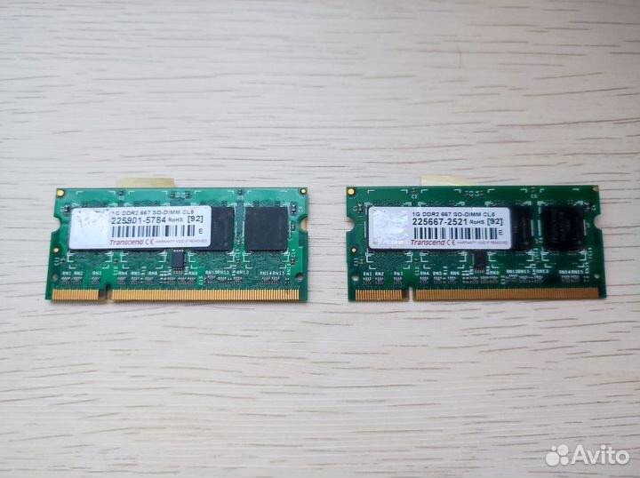 Оперативная память Transcend sodimm ddr2 1гб ноут