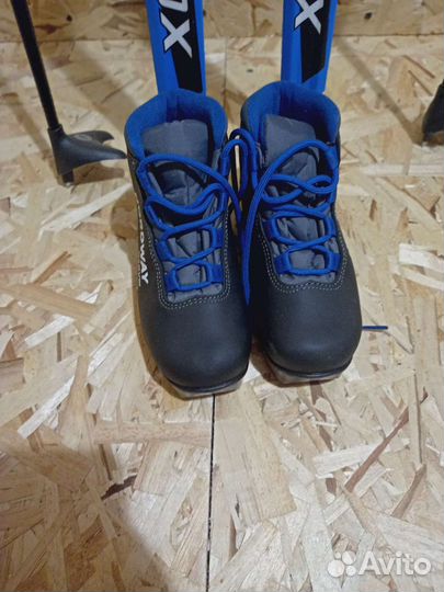 Лыжи детские с ботинками 33 размер
