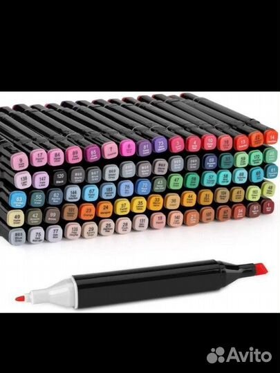 Маркеры для скетчинга 80 цветов