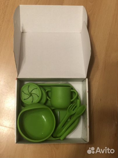 Набор детской силиконовой посуды