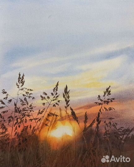 Картина акварель