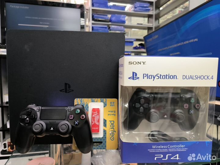 Игровая приставка ps4 1tb Slim, Прошитая HEN 9.0