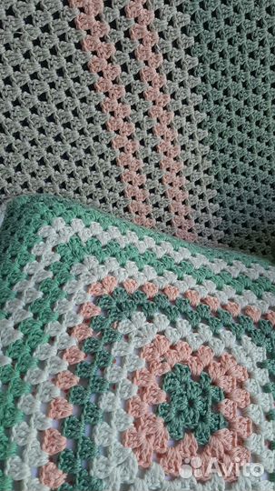 Покрывало вязанное крючком