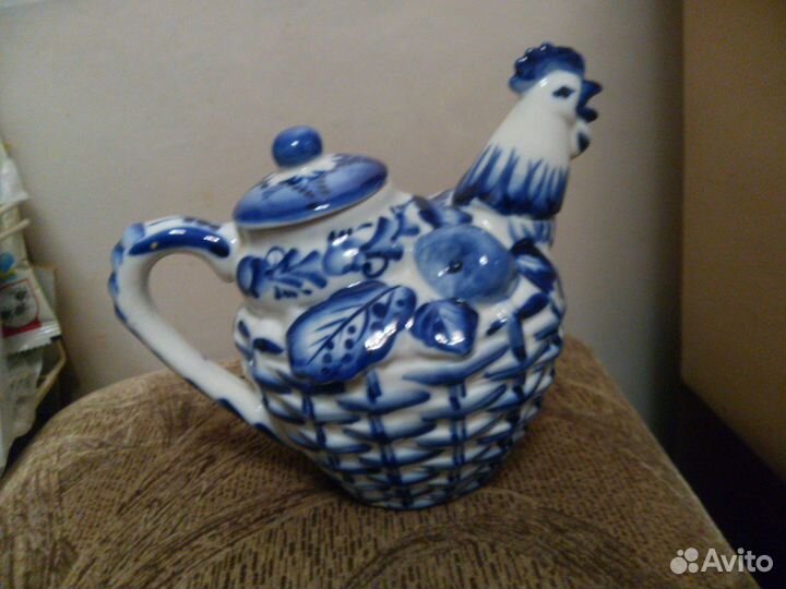 Чайник заварочный гжель Петушок