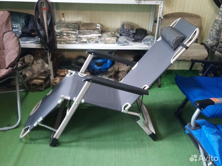 Шезлонг раскладушка