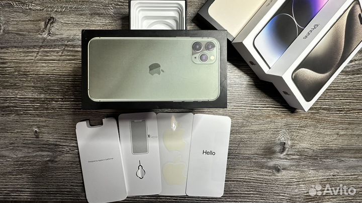 Коробка от iPhone 11 pro max 256 gb Midnight Green