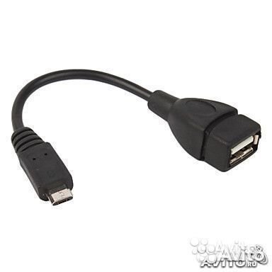 Usb-host кабель, новый, micro USB, длина 0.1 м