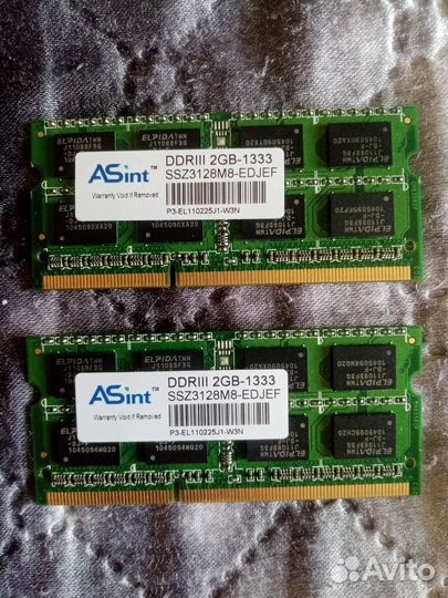 Оперативная память ddr3 для ноутбука