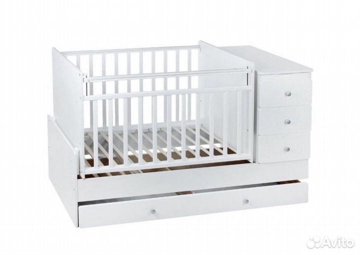 Детская кровать с маятником трансформер