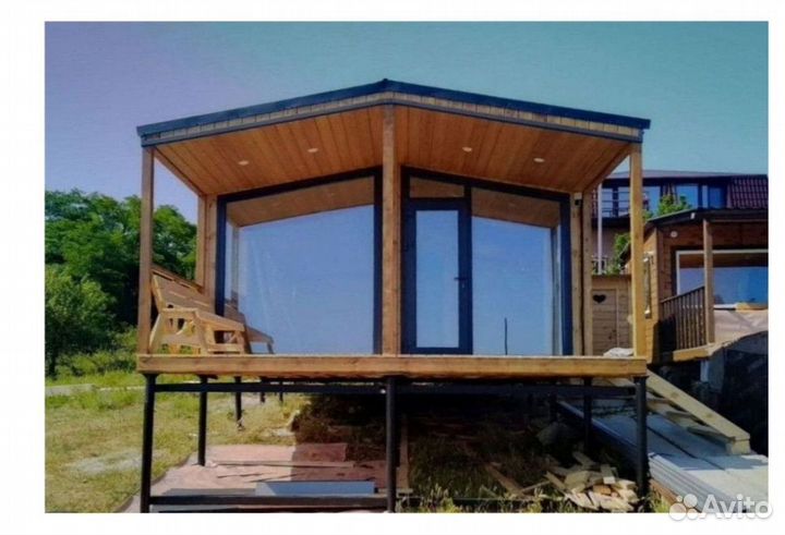 Дом Барнхаус 7х4,8 с террасой NY-073-S833