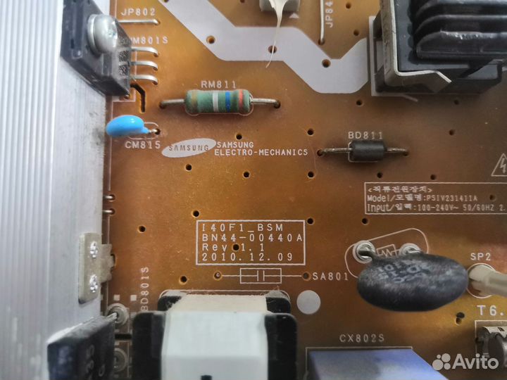 Продам запчасти Samsung LE40D551K2W