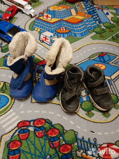 Коробка детских вещей и обуви на мальчика 92-104