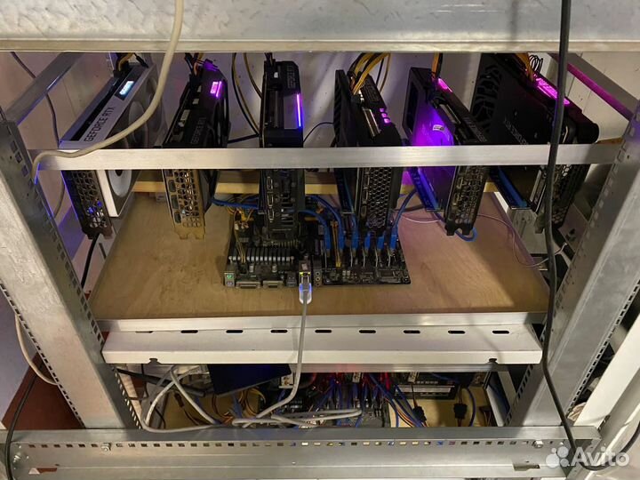 Майнинг ферма nvidia palit RTX 3070 не Lhr 372 mh