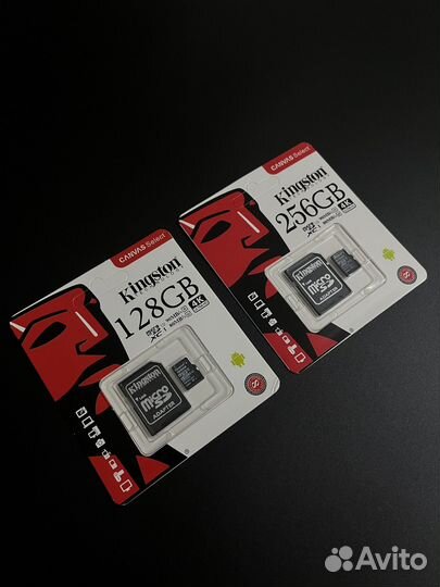 Карта памяти micro sd 128 и 256 Гб