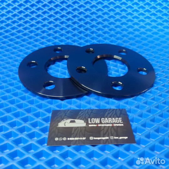 Проставки 2шт 5х100 5мм 56.1 черные сквозные