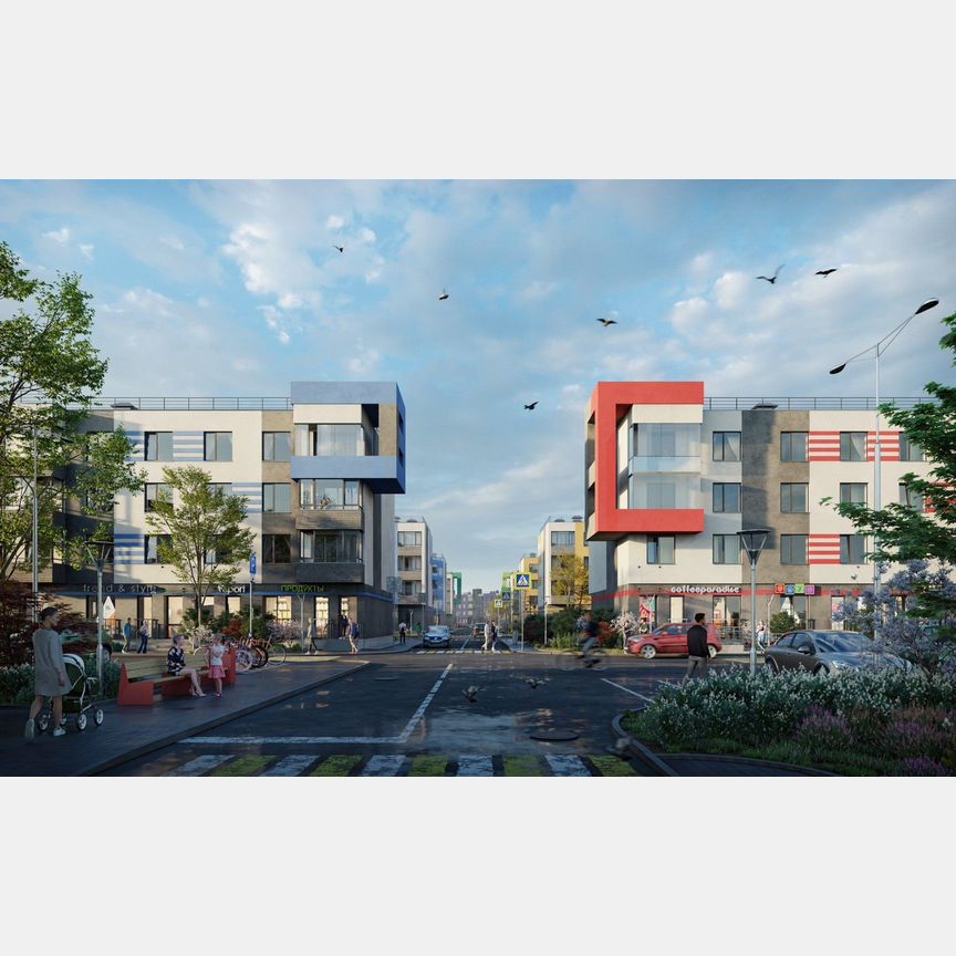 1-к. квартира, 40,2 м², 1/4 эт.