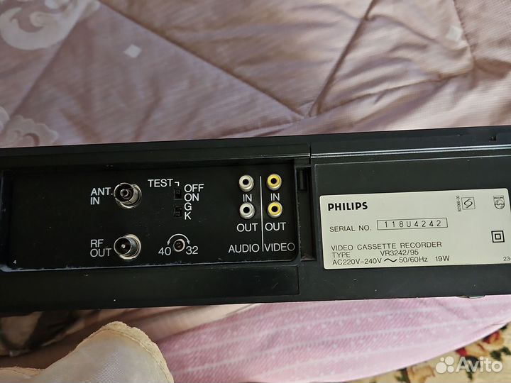 Видеомагнитофон филипс