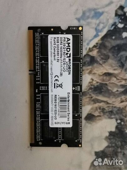 Оперативная память ddr3 для ноутбука 8gb