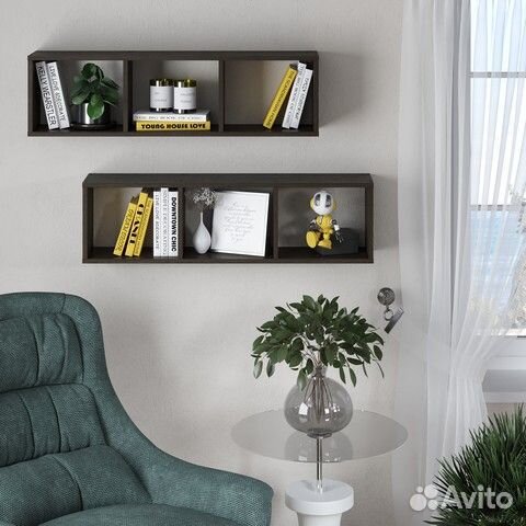 Настенная полка пд-3 Венге